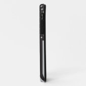 薄パーソナライズされたい青い線アメリカ国旗 Case-Mate iPhoneケース (裏面/左)