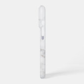 薄フェイクい大理石テクスチャの外観と文字 iPhoneケース (左側面)