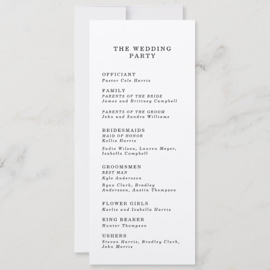 薄フェイク縁ど婚式 招待状 (裏面)