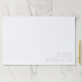 薄モダンいグレーの名前（白） ペーパーパッド (インサイチュ)