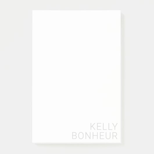 薄モダンいグレーの名前(白) ポストイット (正面)