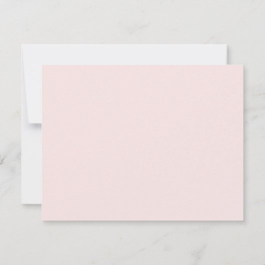 薄モダンいピンクの月のエレガント相 ノートカード (裏面)