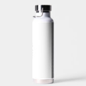 薄モダンいブルーラインモノグラム警察官 ウォーターボトル (右面)