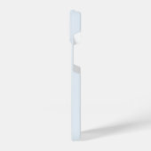 薄モダンい埃の青い金ゴールドスクリプトモノグラム iPhoneケース (左側面)