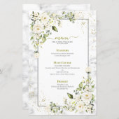 薄モダンい灰色の白フローラ金ゴールド結婚大理石 (正面/裏面)