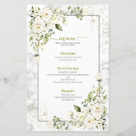 薄モダンい灰色の白フローラ金ゴールド結婚大理石