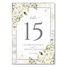 薄モダンい灰色の白フローラ金ゴールド結婚大理石