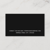 薄モダンい青色の名刺 名刺 (裏面)