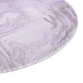 薄モダン紫と銀大理石のパターン カッティングボード (角)