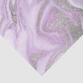 薄モダン紫と銀大理石のパターン 薄葉紙 (詳細)