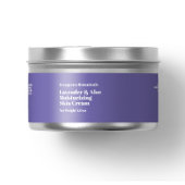 薄モダン紫色の化粧品jarラベル1 x 7.25 ラップアラウンドラベル