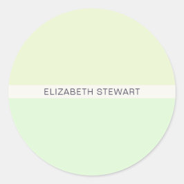 薄モダン緑封筒用シール ラウンドシール