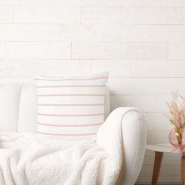 薄モダン色ピンクシンプルのストライプ クッション