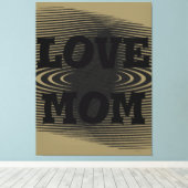 薄モダン茶エレガント、黒デザイン キャンバスプリント (インサイチュ (ウッドフロア))