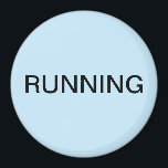 薄ランニング青色ミニマル食洗機磁石 マグネット<br><div class="desc">軽いミニマル青の背景を持つ「ランニング食洗機」のキッチンマグネットはキッチ救済ン団体や組織と一緒に。テキスカスタマイズト付き。</div>