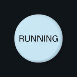 薄ランニング青色ミニマル食洗機磁石 マグネット<br><div class="desc">軽いミニマル青の背景を持つ「ランニング食洗機」のキッチンマグネットはキッチ救済ン団体や組織と一緒に。テキスカスタマイズト付き。</div>