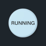 薄ランニング青色ミニマル食洗機磁石 マグネット<br><div class="desc">軽いミニマル青の背景を持つ「ランニング食洗機」のキッチンマグネットはキッチ救済ン団体や組織と一緒に。テキスカスタマイズト付き。</div>