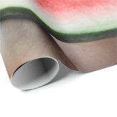 薄切りのスイカを持つ人 ラッピングペーパー (ロールコーナー)