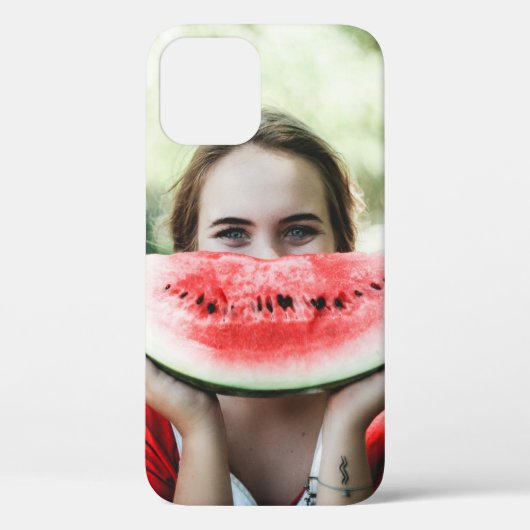 薄切りのスイカを持つ人 Case-Mate iPhoneケース (裏面)