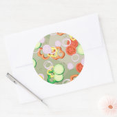 薄切りの野菜の食感 ラウンドシール (封筒)