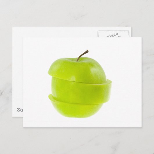薄切りの青リンゴ ポストカード (正面/裏面)