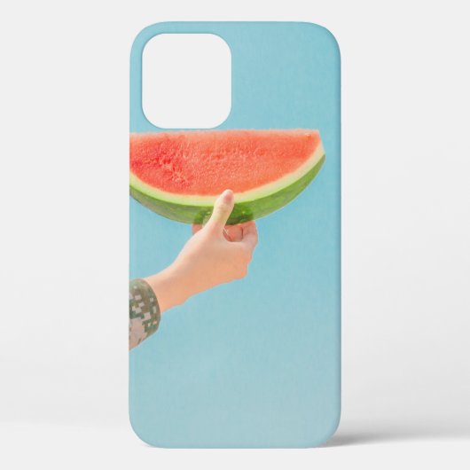 薄切りスイカを持つ人 Case-Mate iPhoneケース (裏面)