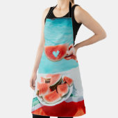 薄切りスイカ白紙 エプロン (インサイチュ)