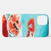 薄切りスイカ白紙 Case-Mate iPhoneケース (裏面 (横))