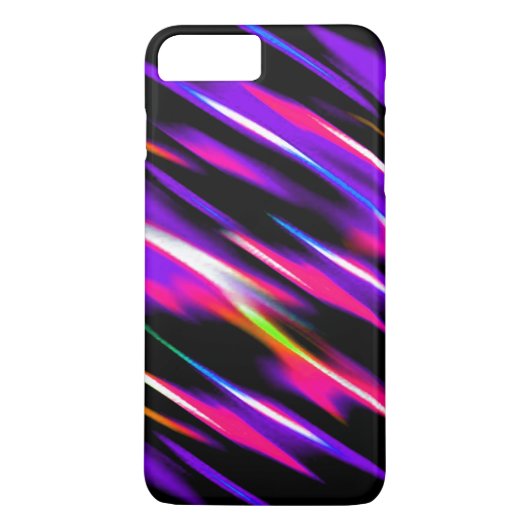 薄切りネオンストライプのアニマルプリント数々のカラー熱 Case-Mate iPhoneケース (裏面)