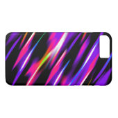 薄切りネオンストライプのアニマルプリント数々のカラー熱 Case-Mate iPhoneケース (裏面(横))