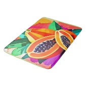 薄切りパパイヤポップ・アートのアート バスマット (アングル)