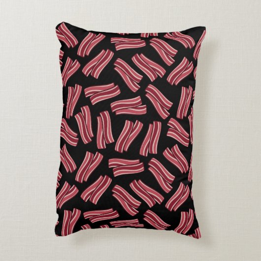 薄切りベーコンパターン アクセントクッション (裏面(縦))