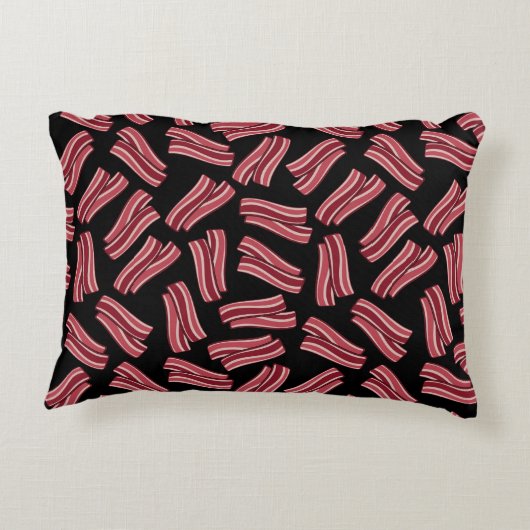 薄切りベーコンパターン アクセントクッション (裏面)