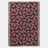 薄切りベーコンパターン スローブランケット (正面縦)