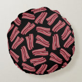 薄切りベーコンパターン ラウンドクッション (裏面)