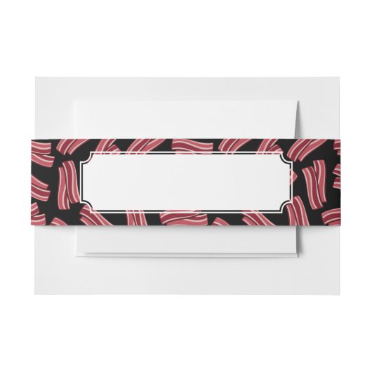 薄切りベーコンパターン 招待状ベリーバンド (正面例)