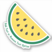 薄切り黄色スイカ シール (正面)