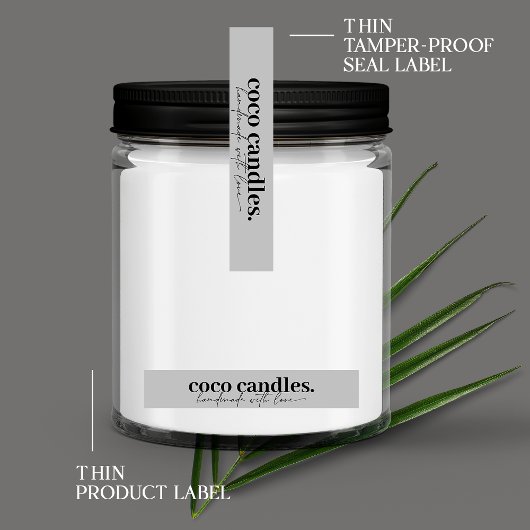 薄型キャンドルタンパ防止シールラベル ラベル