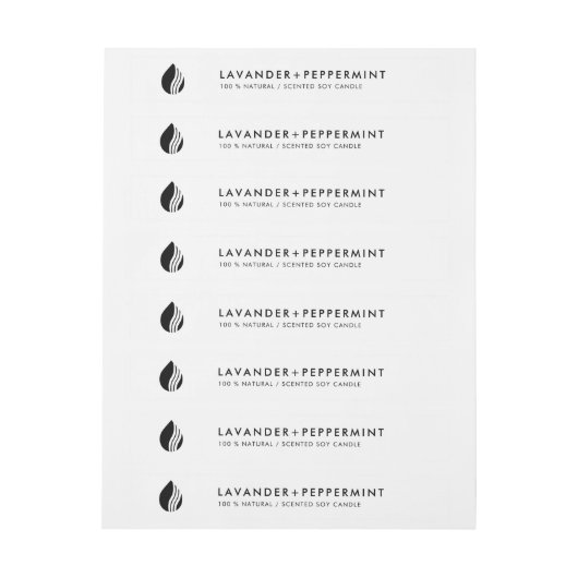 薄型キャンドルロゴラベル改ざん防止シール ラップアラウンドラベル (シート)