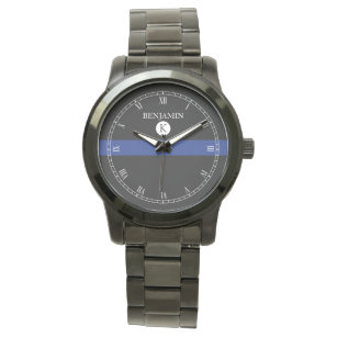 薄型ブルーラインサービスマン時計 腕時計