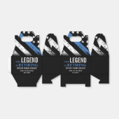 薄型ブルーラインフラッグ警察の退職パーティー フェイバーボックス (折り畳みなし)