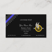 薄型ブルーラインモーターオフィサービジネスカード 名刺 (正面)