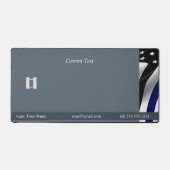 薄型ブルーライン大尉ランク デスクマット (正面)