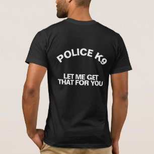 薄型ブルーライン警察K9 Tシャツ