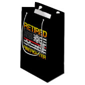 薄型レッドライン消防退職した戦闘機の退職 スモールペーパーバッグ (裏面アングル)