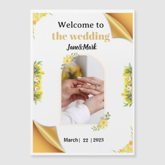 薄型磁気カード マグネット招待状 (正面)