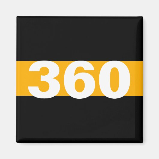 薄型金ゴールドパーソナライズされたラインバッジ番号磁石 マグネット (正面)