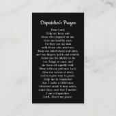 薄型金ゴールド回線警察911ディスパッチャ 名刺 (裏面)