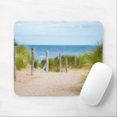 薄型、海、フェンス マウスパッド (マウス)