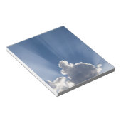 薄明か神の光線の過去雲。 ノートパッド (アングル)